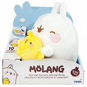 Molang Talk and Sing Plush Figure Molang & Piu Piu 25 cm