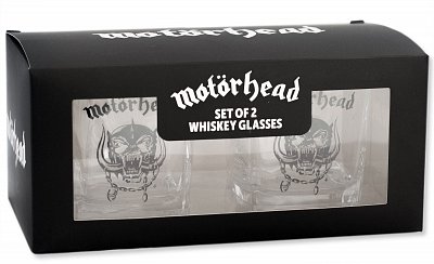 Motorhead Whiskey Shot Glasses 2-Pack --- DAMAGED PACKAGING