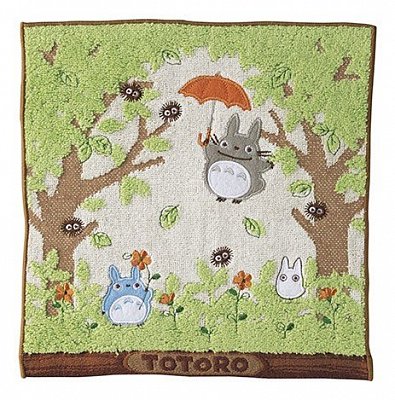 My Neighbor Totoro Mini Towel Shade of the Tree 25 x 25 cm