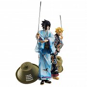 Naruto G.E.M. PVC Statue 2-Pack Naruto & Sasuke Kabuki Ver. 23 cm