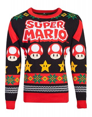 Nintendo Knitted Christmas Sweater Super Mario