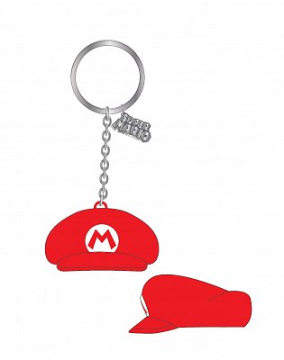 Nintendo Rubber Keychain Mario Hat 7 cm