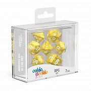 Oakie Doakie Dice RPG Set Marble - Yellow (7)