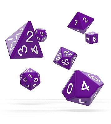 Oakie Doakie Dice RPG Set Solid - Purple (7)