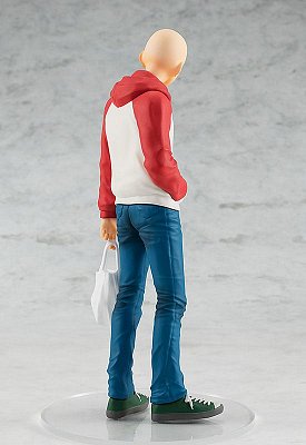 One Punch Man Pop Up Parade PVC Statue Saitama Oppai Hoodie Ver. 17 cm