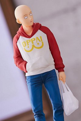One Punch Man Pop Up Parade PVC Statue Saitama Oppai Hoodie Ver. 17 cm