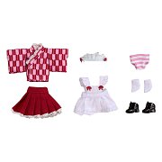 Originální charakterové díly pro figurky Nendoroid Doll Outfit Set Japanese-Style Maid Pink