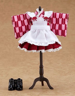Originální charakterové díly pro figurky Nendoroid Doll Outfit Set Japanese-Style Maid Pink