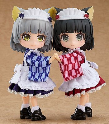 Originální charakterové díly pro figurky Nendoroid Doll Outfit Set Japanese-Style Maid Pink