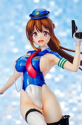 Original Character Thigt Works Series PVC Statue Job1: Cop Asahi Sakurada 25 cm - Poškozený obal