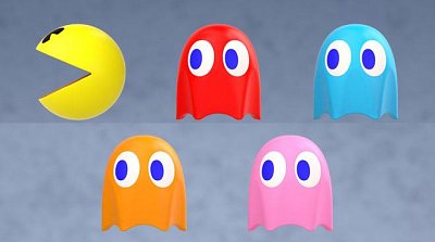 Pac-Man Cable Mascots 5 cm Display (6)