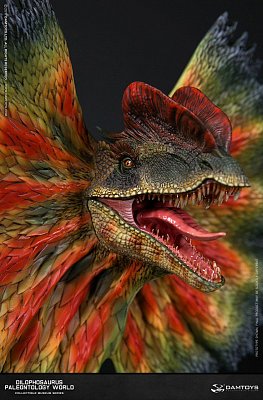 Paleontology World Museum Collection Series Bust Dilophosaurus Green Ver. with Neck-Frill 28 cm