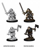 Pathfinder Battles Deep Cuts Unpainted Miniatures Female Dwarf Barbarian Case (6)