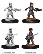 Pathfinder Battles Deep Cuts Unpainted Miniatures Female Halfling Rogue Case (6)