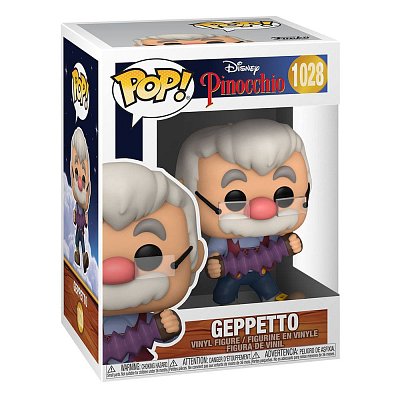 Pinocchio 80. výročí POP! Disney Vinylová figurka Geppetto W/Accrdion 9 cm