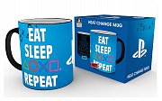PlayStation Heat Change Mug Eat Sleep Repeat