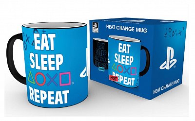 PlayStation Heat Change Mug Eat Sleep Repeat
