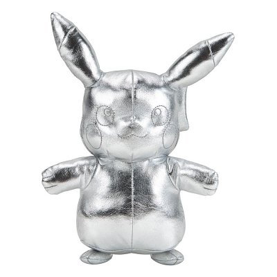Pokémon 25. výročí Select Plyšová figurka Stříbrná verze Pikachu 30 cm
