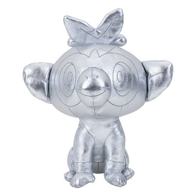 Pokémon 25. výročí Vybrané plyšové figurky Stříbrná verze 20 cm displej (6)