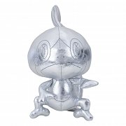 Pokémon 25. výročí Vybrané plyšové figurky Stříbrná verze 20 cm displej (6)