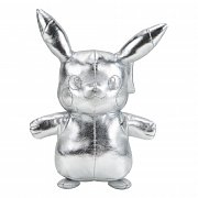 Pokémon 25. výročí Vybrané plyšové figurky Stříbrná verze 20 cm displej (6)