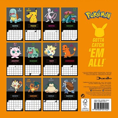 Pokemon Mini Calendar 2020 English Version*