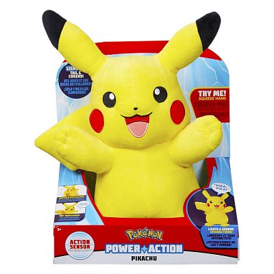 Pokémon Power Action Plush Figure with Sound & Light Up Pikachu 25 cm