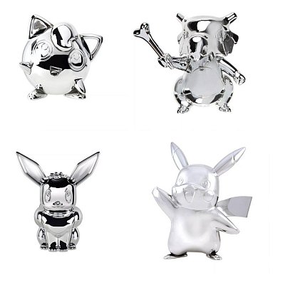 Pokémon 25. výročí Select Battle Minifigurky Stříbrná verze Sada B 7 cm Sortiment (6)