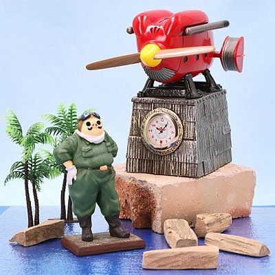 Porco Rosso Table Clock Marco Savoia Trial Model 15 cm