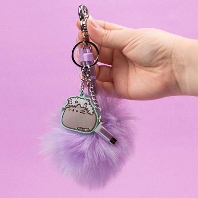 Pusheen USB Charging Cable 3in1 with Keychain Pom Pom