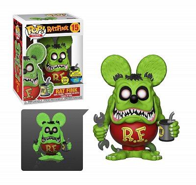 Rat Fink POP! Icons Vinyl Figure Rat Fink Glow-in-the-dark SDCC Exclusive 9 cm