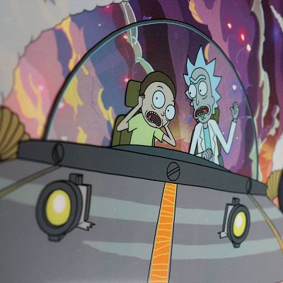Umělecký tisk Rick & Morty Misadventure in Space Limitovaná edice Fan-Cel 36 x 28 cm