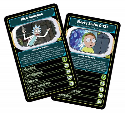 Rick & Morty Card Game Top Trumps *French Version*