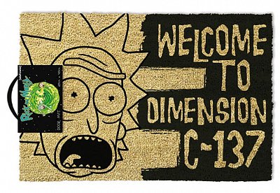 Rick & Morty Doormat Dimension C-137 Black 40 x 57 cm
