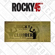 Vstupenka na mistrovství světa v boxu v těžké váze Replika Rocky III (pozlacená)