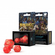 RuneQuest Dice Expension Set red & gold (3)
