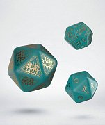 RuneQuest Dice Expension Set turquoise & gold (3)