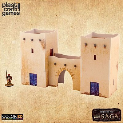 SAGA ColorED Miniature Gaming Model Kit 28 mm Arab Village Entrance
