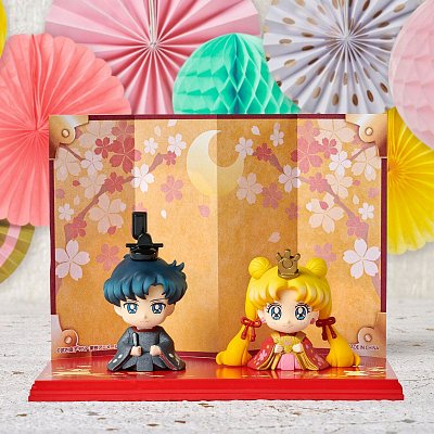 Sailor Moon Petit Chara Mini Figure 2 Set Hinamatsuri Usagi & Mamoru 6 cm