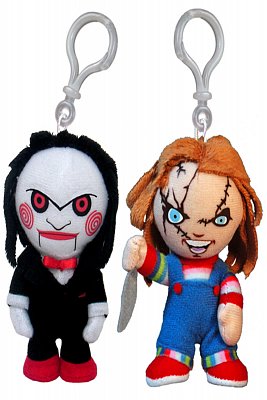 Saw & Chucky Sada 24 připínacích mini plyšáků