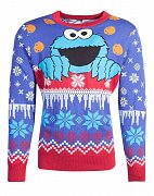 Sesame Street Knitted Christmas Sweater Cookie Monster