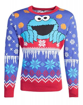 Sesame Street Knitted Christmas Sweater Cookie Monster