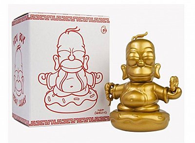 Simpsons Vinyl Figure Golden Buddha Homer 8 cm