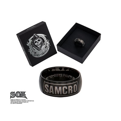 Sons Of Anarchy Prsten IP Black SAMCRO
