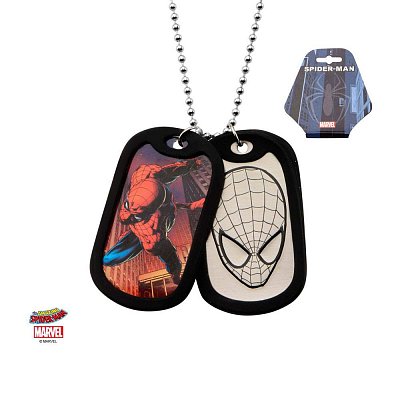 Spider-Man Dog Tags with ball chain Face
