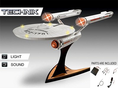 Star Trek Level 5 Model Kit with Sound & Light Up 1/600 USS Enterprise NCC-1701