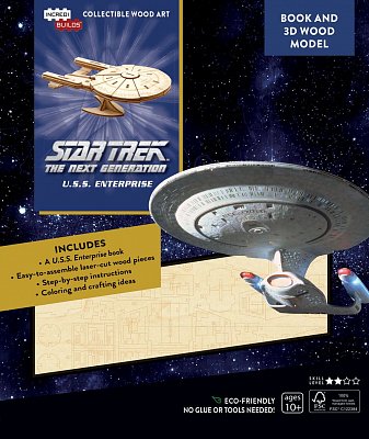 Star Trek TNG IncrediBuilds 3D Wood Model Kit U.S.S. Enterprise