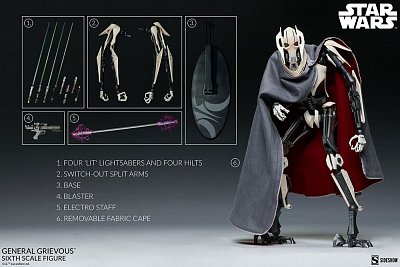 Akční figurka Star Wars 1/6 General Grievous 41 cm