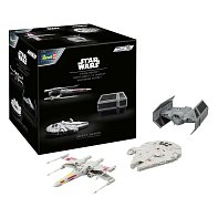 Star Wars Adventní Kalendář Millennium Falcon, X-Wing Fighter, Darth Vader's Tie Fighter