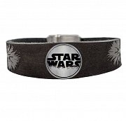 Star Wars Clicks Leather Bracelet Chewbacca / Logo Click Grey